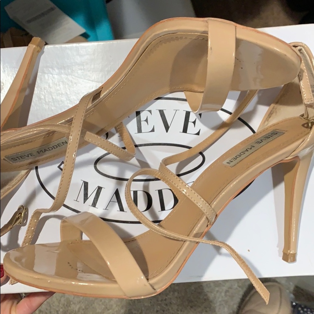 Steve Madden Feliz Blush Strap Heel